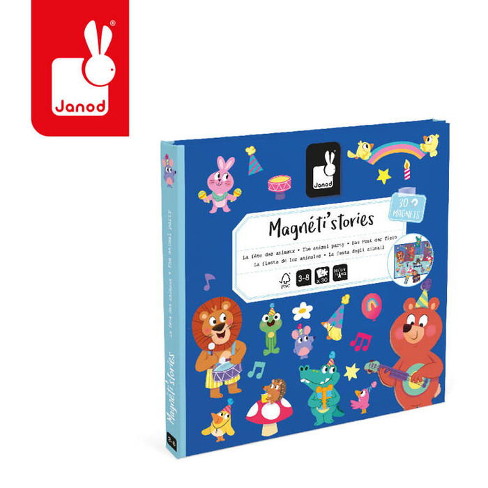 Magnetyczna układanka Przyjęcie w lesie Magneti'stories J05455 Janod