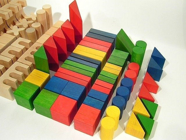 Klocki drewniane o dużych rozmiarach z literkami dla dzieci, XL, 155 el., zabawki konstrukcyjne