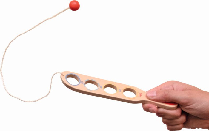 Gra zręcznościowa Złap piłkę Goki 62881 zabawki drewniane