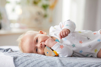 Drewniana grzechotka Rybka Nela HB305582-Haba, zabawki dla niemowląt