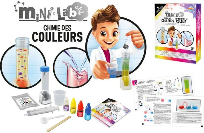 Eksperymenty dla dzieci Mini lab Chemia kolorów 3013 Buki