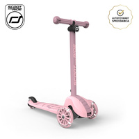 SCOOTANDRIDE Highwaykick 3S Hulajnoga z systemem sterowania 2w1 i kółkami LED składana 3+ Rose