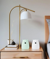 Zestaw 2 lampek Mini Miś w kolorze Biały i Arktyczna Zieleń Rabbit & Friends 520078 Lampki nocne dla dzieci