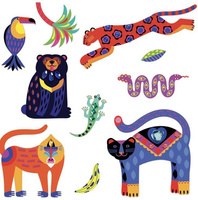 Egoztyka zestaw naklejek z kryształkami 30 szt DJ09268-Djeco, naklejki dla dzieci 