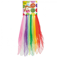 Kolorowe Chusty animacyjne Erzi 44639 Zestaw 10 sztuk do tańca i ćwiczeń motorycznych