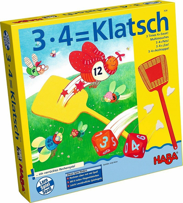 3x4 = "Packa na muchy", gra dla dzieci, HB4538-Haba, zabawy edukacyjne