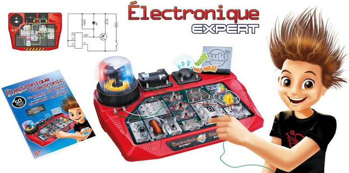 Nauka i zabawa dla dzieci Ekspert elektroniki - 50 obwodów elektrycznych 7160 Buki
