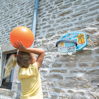 Kosz do koszykówki Smoby 820700 sportowa obręcz do rzutów na zjeżdżalnię lub ścianę