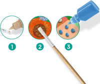 Zestaw artystyczny malowanie farbami 3D Las tropikalny Djeco DJ08968