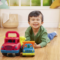 Zestaw dwóch ciężarówek wywrotek do zabawy dla dzieci Grab-n-Go Truck Set B.Toys BX2238Z