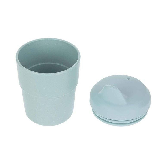 Kubek z dziubkiem i silikonową pokrywką Little Chums Pies 1310061524-Lassig, kubki dla dzieci