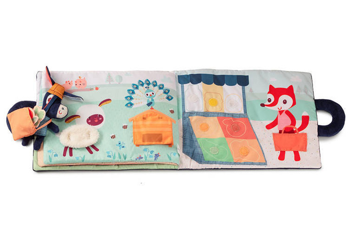 Miękka książeczka aktywizująca "Osiołek Ignace na farmie" 83415 Lilliputiens