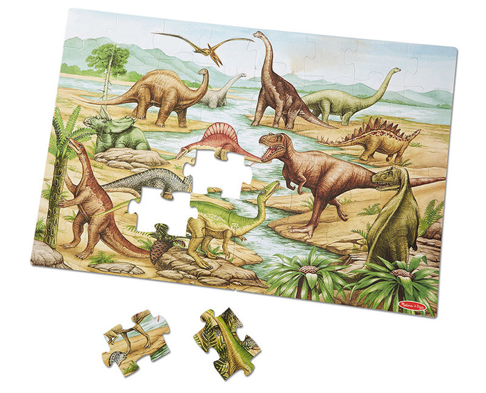 Puzzle podłogowe XL Dinozaury 48 el. Melissa and Doug 20421