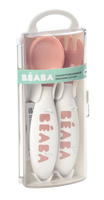Beaba Sztućce plastikowe w etui nude 913400- Beaba, sztućce dla dzieci