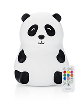 Lampka nocna silikonowa Panda z pilotem Rabbit & Friends 520086 Lampki nocne dla dzieci