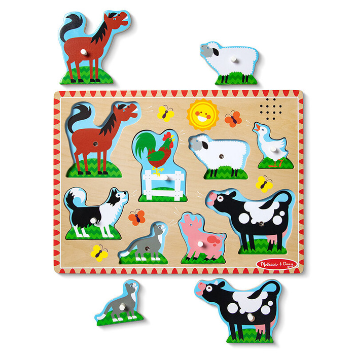 Zwierzęta z farmy 50204 Melissa & Doug, układanki dla dzieci