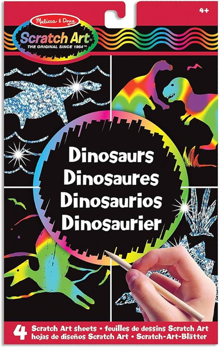 Zdrapywanka dla dzieci Dinozaury wydrapywanki z rysikiem Melissa & Doug 15917