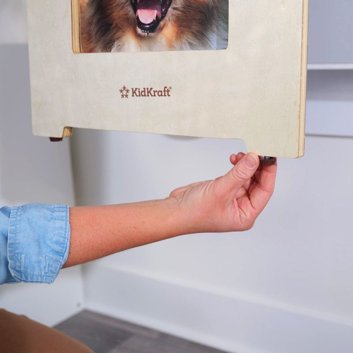 Składane ścienne drewniane biurko dla dzieci z krzesłem Arches KidKraft KK20152