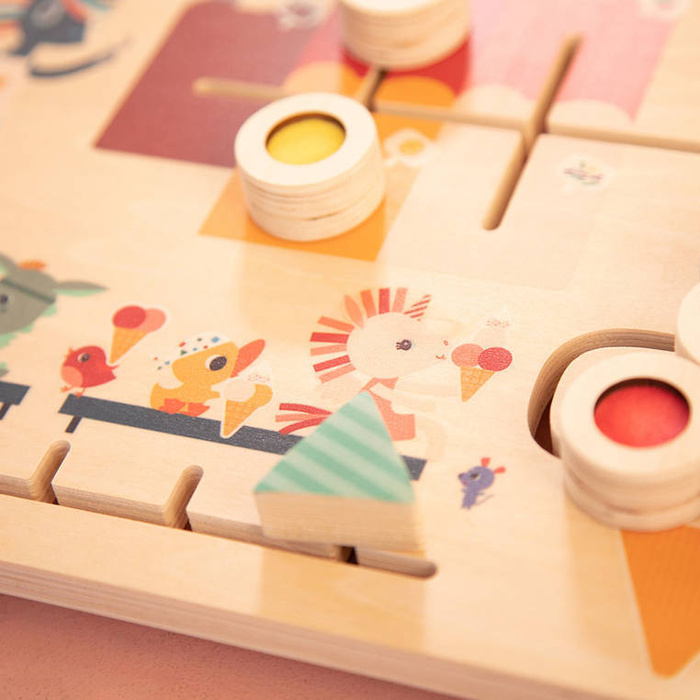 Drewniana tablica labirynt sensoryczny Lodziarnia 83378 Lilliputiens