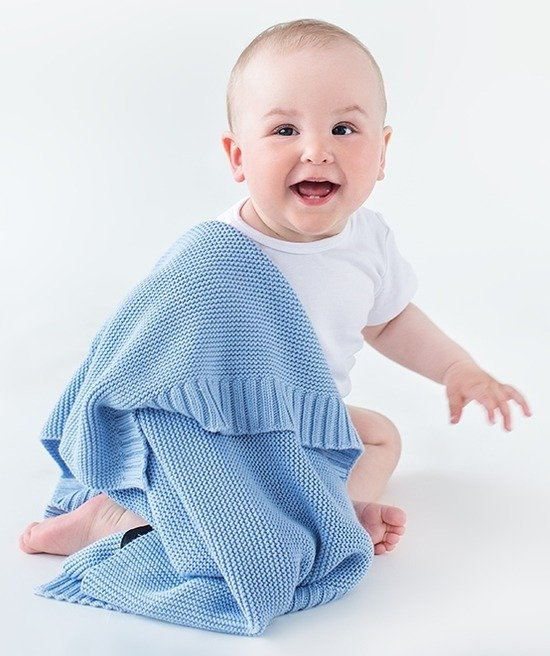 Bambusowy koc Baby blue LL0379-Lullalove, kocyki dla dzieci