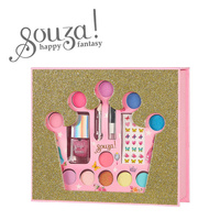 Szkatułka z kosmetykami do makijażu dla dzieci zestaw 15 el. Korona Souza! 107137