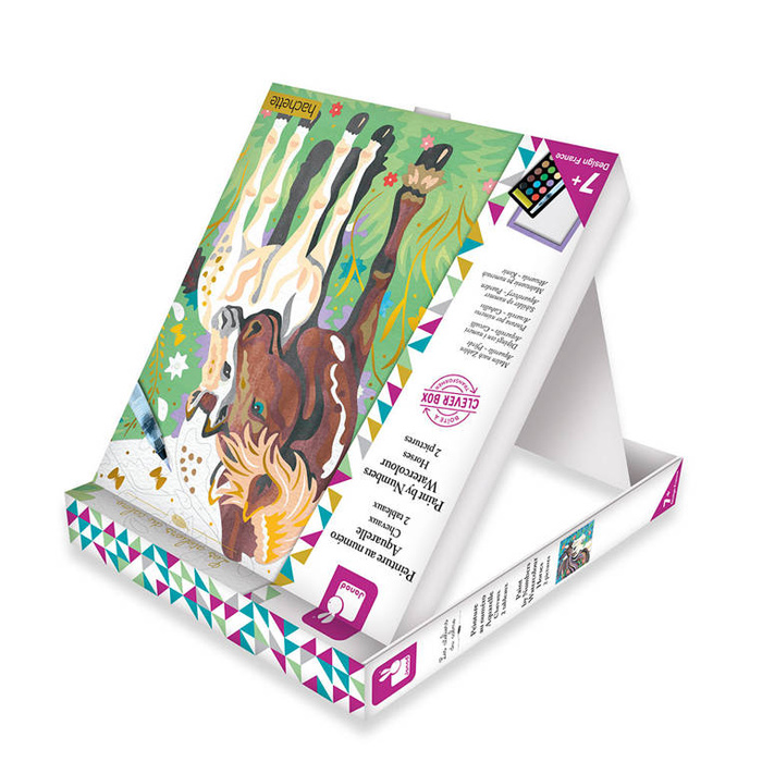 Zestaw kreatywny Malowanie po numerach Konie Janod J07953