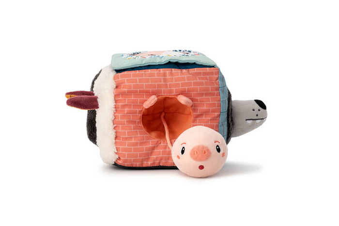 Dźwiękowa kostka aktywizująca wielofunkcyjna miękka Wilk Louis 83464 Lilliputiens