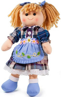 Szmaciana laleczka dla dzieci Karolina 34 cm Bigjigs BJD016