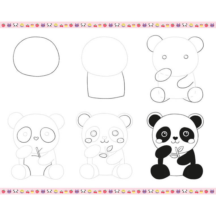 Zestaw kreatywny Rysowanie krok po kroku Modele kawaii 20 rysunków J09156 Janod