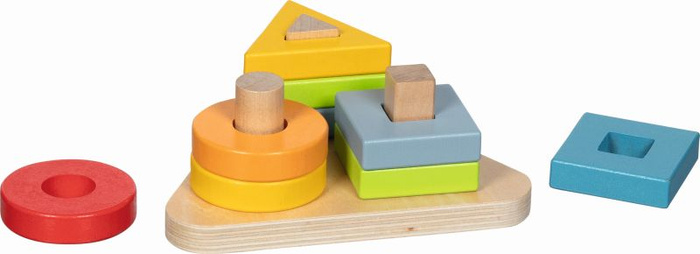 Układanka drewniana Sortowanie kolorów Spirala Goki 58354