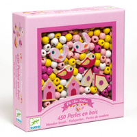 Drewniany zestaw do tworzenia biżuterii Ptaki 450 el DJ09809-Djeco, biżuteria dla dzieci