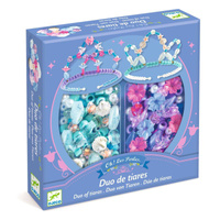 Zestaw kreatywny dla dzieci do tworzenia biżuterii 2 tiary niebieski Djeco DJ00038