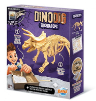 Szkielet dinozaura do odkopania i złożenia Triceratops Mały paleontolog Buki 445TRI