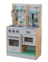 Kuchnia dla dzieci Lets Cook Natural z dźwiękiem i światłem KK53433-KidKraft, zabawki drewniane
