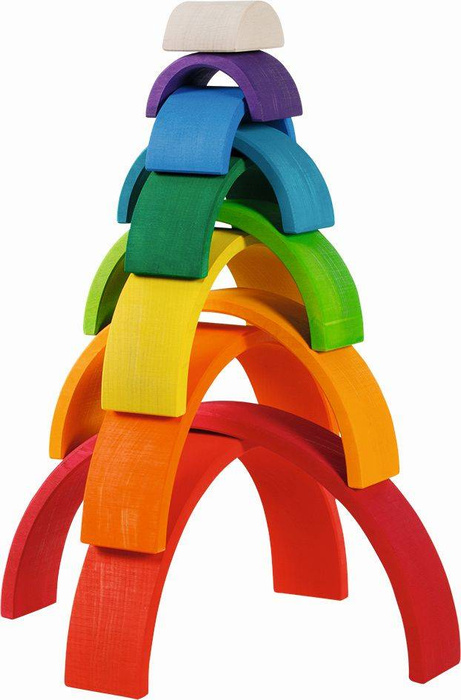 Układanka motoryczna Tęcza 58478-goki, zabawki drewniane