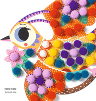 Zestaw kreatywny obrazki z pomponów Ptaszki Djeco DJ00070