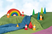 Drewniana układanka 3D mała tęcza 7 el. Goki 58479 