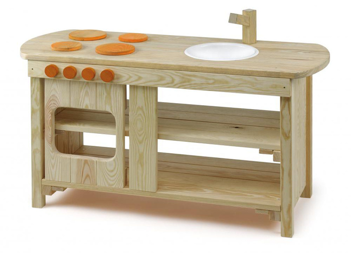 Outdoor drewniana kuchnia do zabawy na zewnątrz 10052 Erzi zabawki ogrodowe