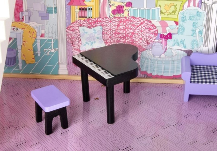 Drewniany domek dla lalek "Anna w apartamencie"