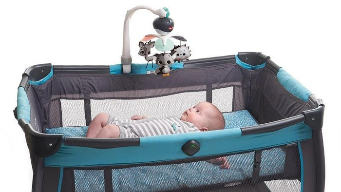 Czarno-biała Karuzela z kojącą muzyką i zabawkami dla niemowląt Tiny Love TL1305906830 Magiczna Kraina 3w1