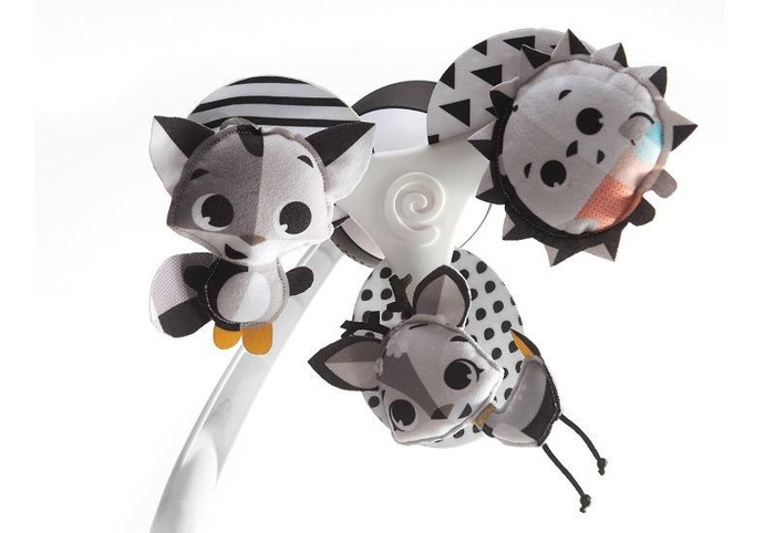 Czarno-biała Karuzela z kojącą muzyką i zabawkami dla niemowląt Tiny Love TL1305906830 Magiczna Kraina 3w1