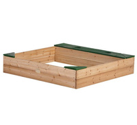 Drewniana Piaskownica dla dzieci AXI A031.005.00 ze schowkiem na akcesoria sieddziskami i plandeką