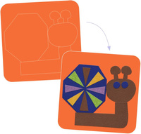 Wyklejanki filcowe Małe stworzenia Djeco DJ00085, zestaw artystyczny