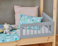 Szara Barierka Basic 2 sztuki 160x70 Pinio Łóżka Domki