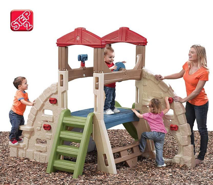 Skałka Wspinaczka ze zjeżdżalnią i lornetką Step2 84100 Małpi Gaj do kreatywnej zabawy dla dzieci