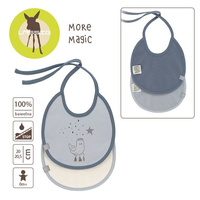 Zestaw śliniaków wodoodpornych 0m+ More Magic Foka 2 szt. 1311016466-Lassig