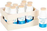Drewniana skrzynka na mleko z butelkami Fresh Small Foot 12354
