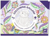 Obrazy do kolorowania w teczce PTAKI Djeco DJ08691 komplet 3 dużych obrazów