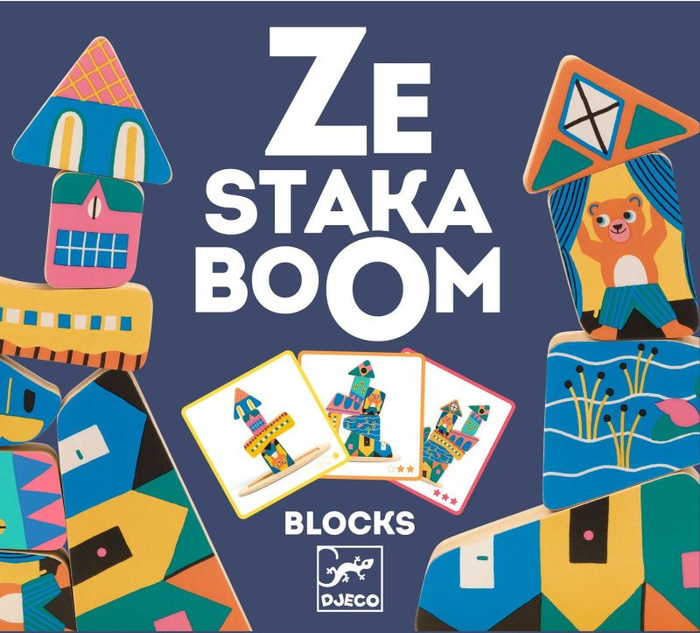 Drewniany balansujący domek Djeco DJ06438 gra zręcznościowa dla dzieci