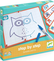 Eduludo Krok po kroku SYMETRIA DJ08325- Djeco, zestaw artystyczny dla dzieci